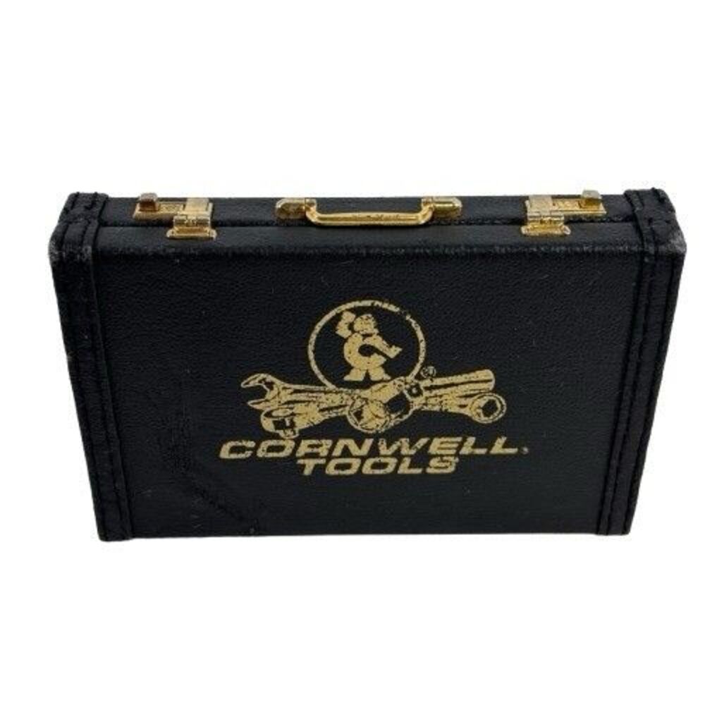 VTG Cornwell Tools Manicure Nail Trim Clipper Set Gold Tone Mini Briefcase Case